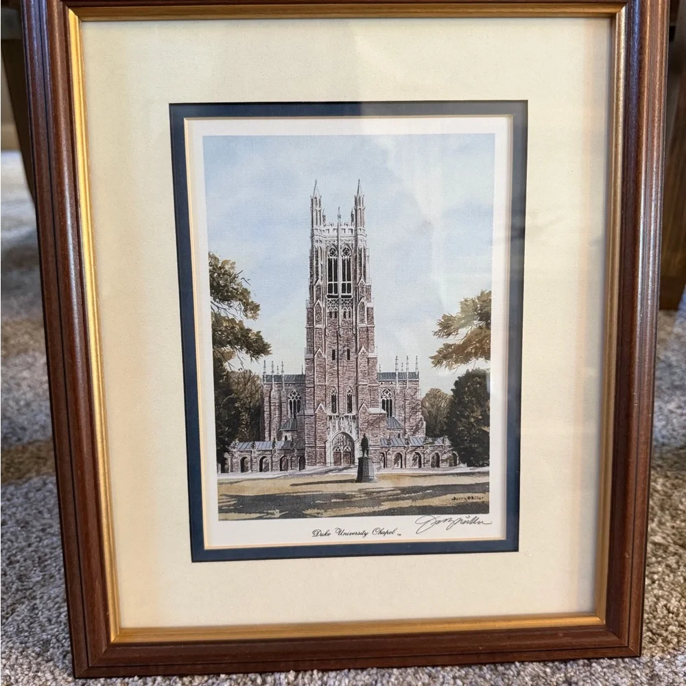 Framed Duke‎ University Chapel Art